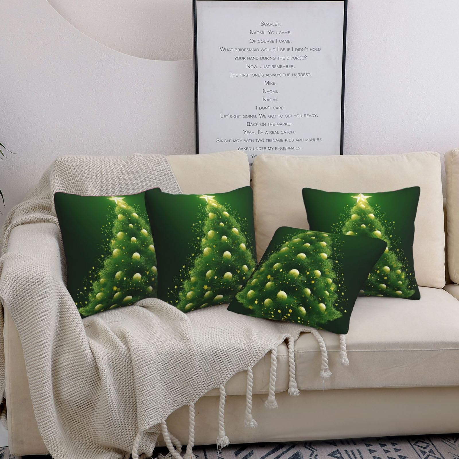 Housses de coussin de Noël 50,8 cm douces pour protéger et embellir vos canapés