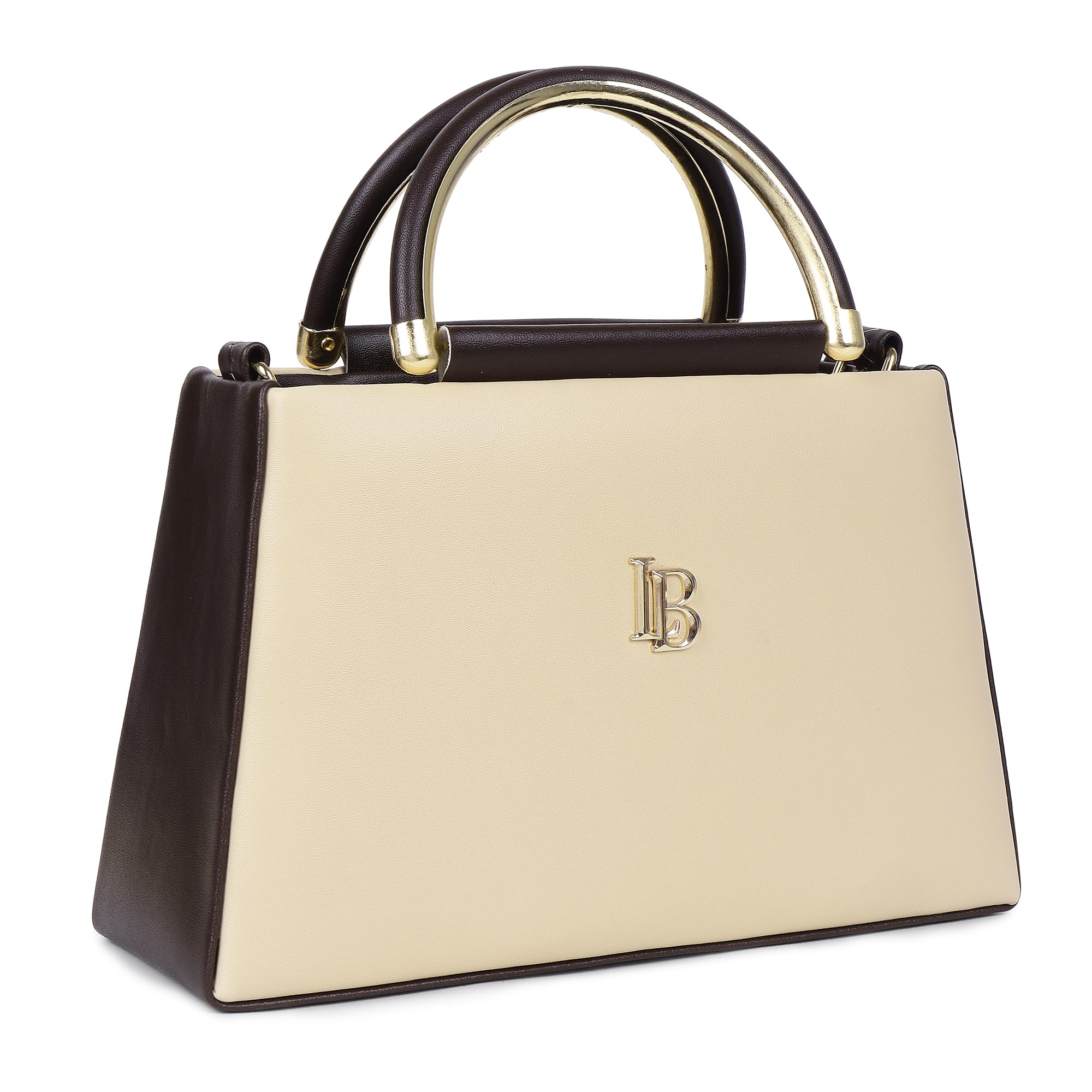LEGAL BRIBE D Style Handle Sling Bag (Beige) 1