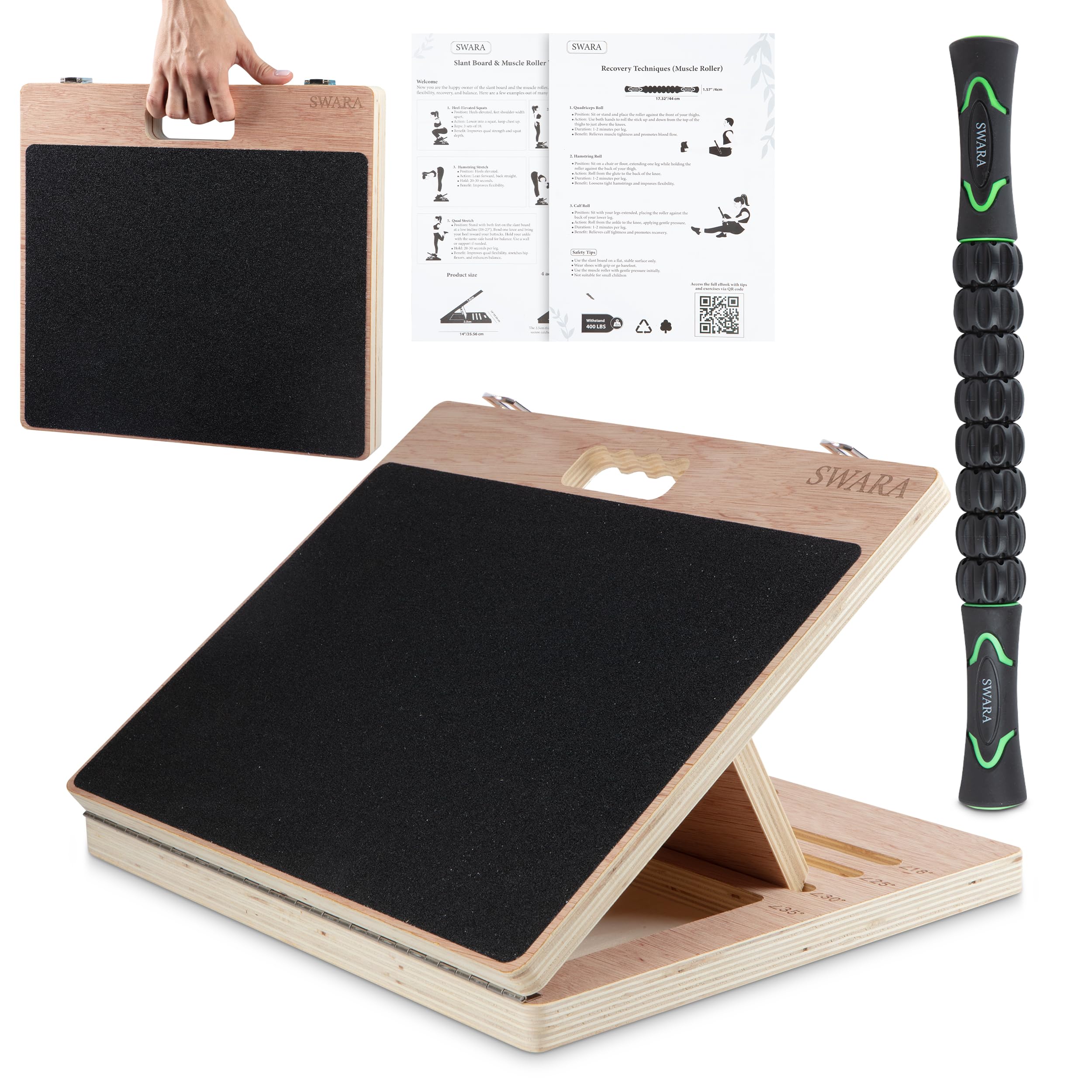 17″ Premium Portable Wooden Slant Board
