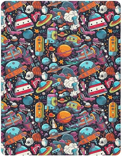 Miniatura 2 de Fitted Crib Sheets Funny Space Baby Crib Sheets for Boy & Girl Toddler Mattress Sheets 21216696