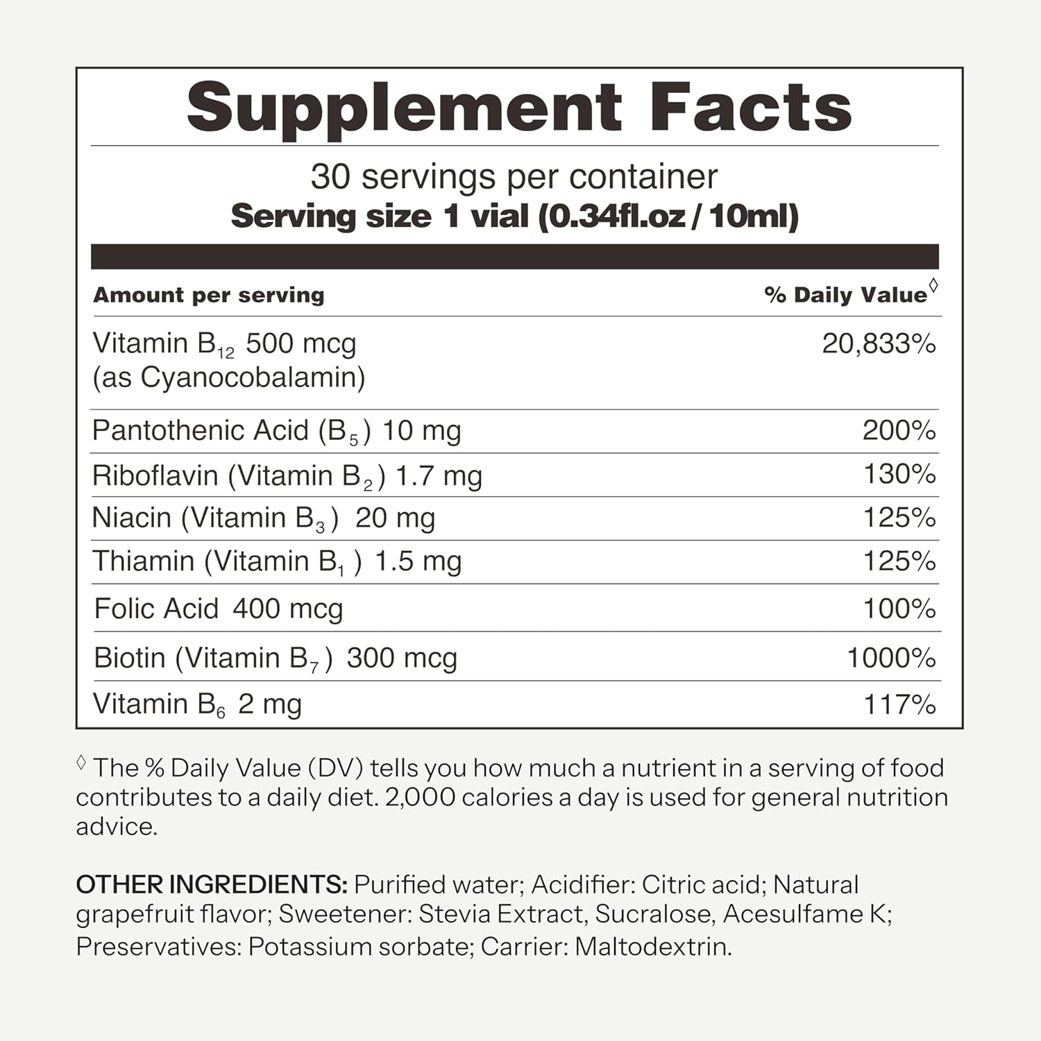 Vitabaum B12 + B-Complex - with 8 Essential B Vitamins - High Dose B12 - Supports Immune Health & Metabolism - 30 Vials - 0.34 fl.oz Serving - Twist and Mix System™ for Fast Absorption - Vegan