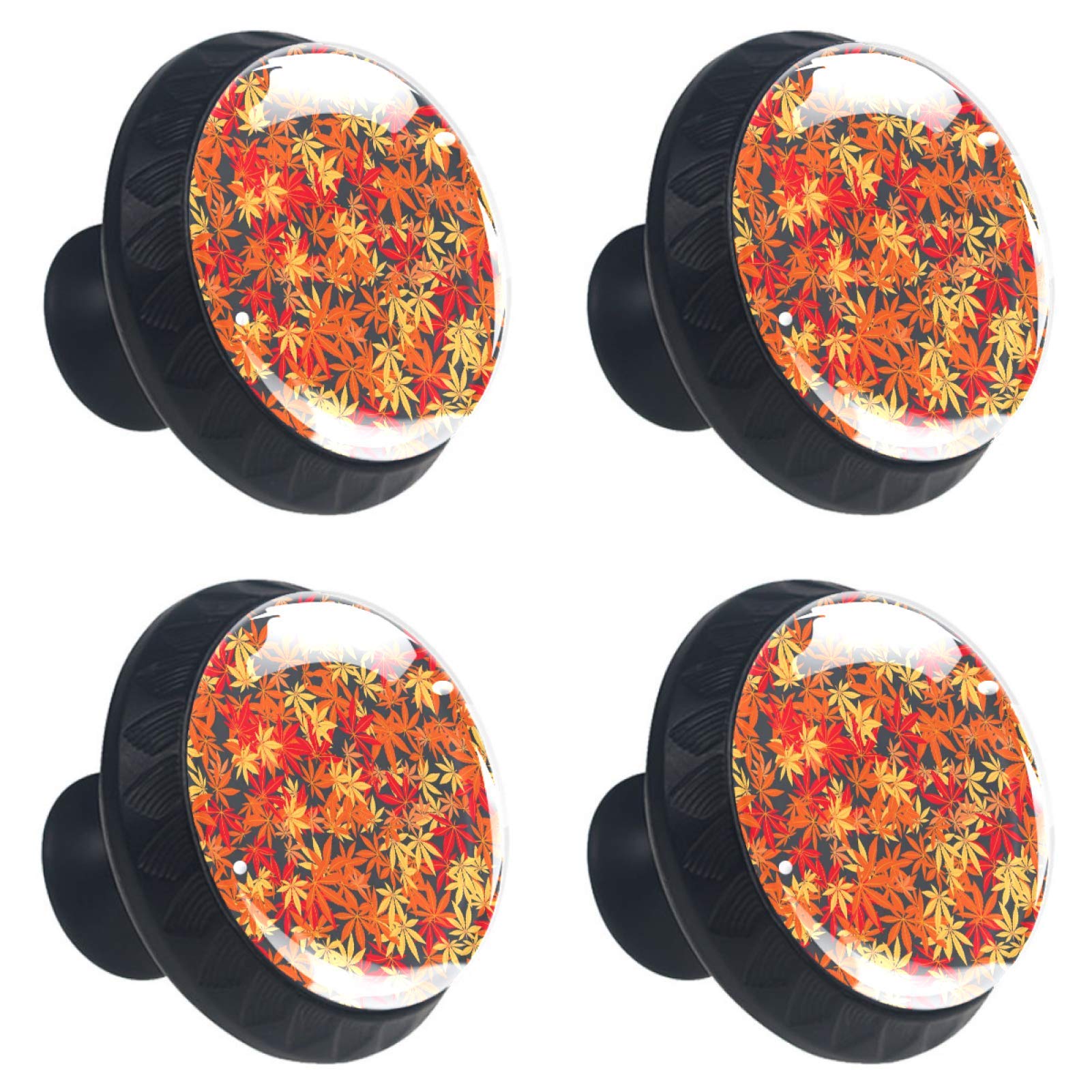 Boutons de tiroir en érable massif et cristal haut de gamme 30mm