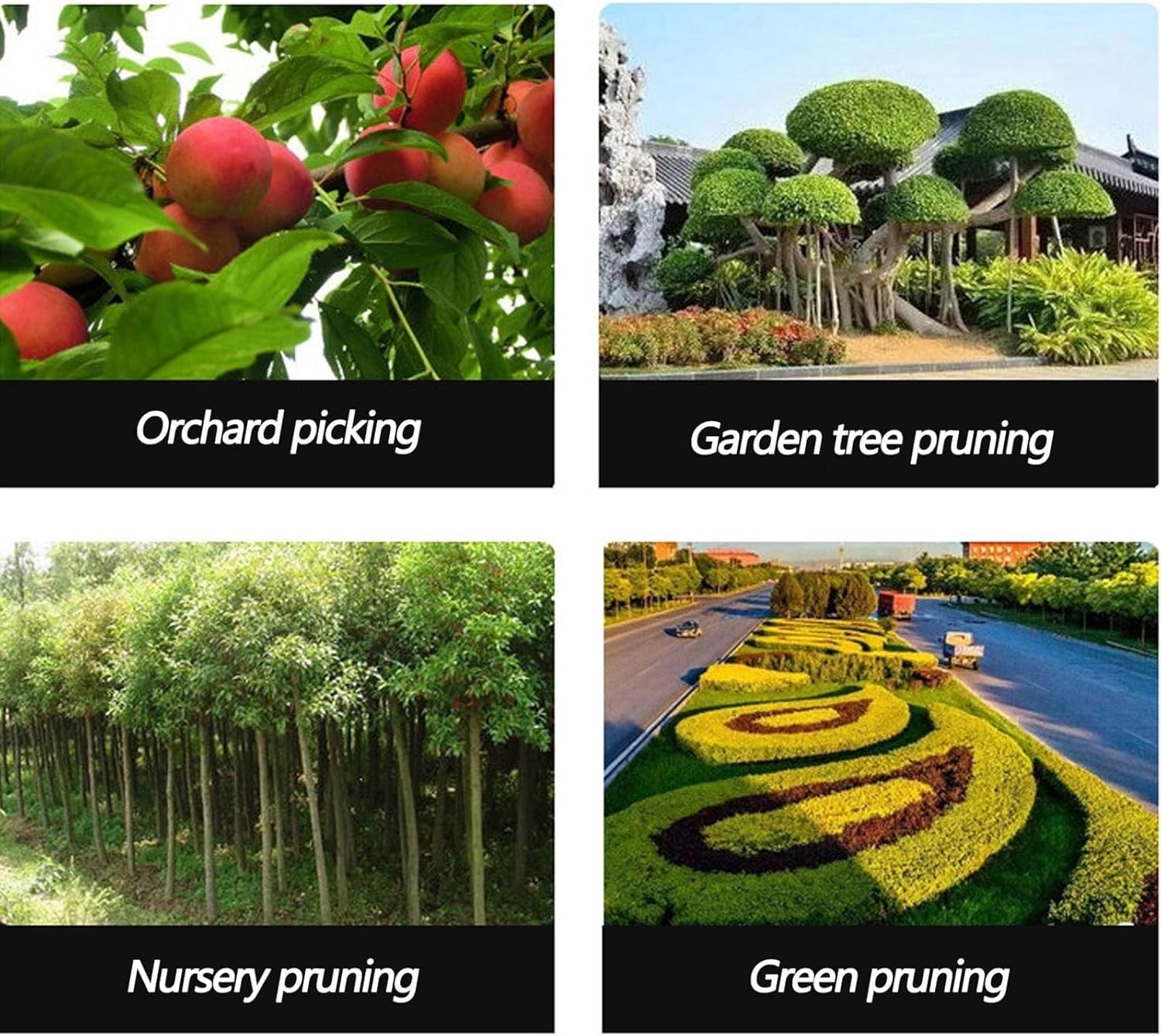Electric Pruners for Gardening,Electric Tree Trimmer, Branch Flowering Shrub Trimmer with Safety Protection, Suitable for Orchard Branch Trimming (A)