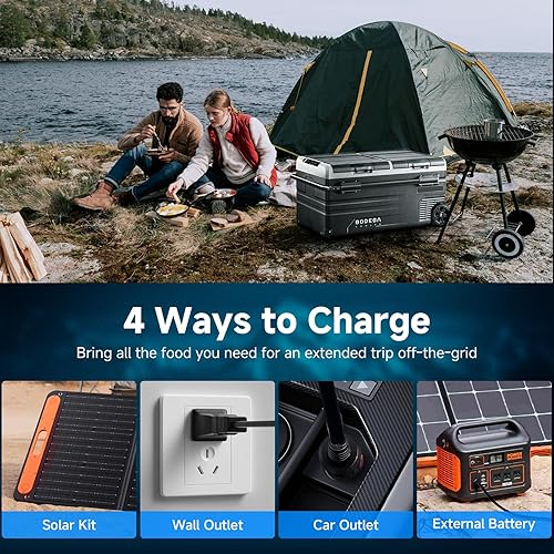 Miniatura 7 de BODEGA COOLER - Refrigerador de coche de 12 voltios, congelador portátil de 100 cuartos de galón, refrigerador de automóvil de doble zona con