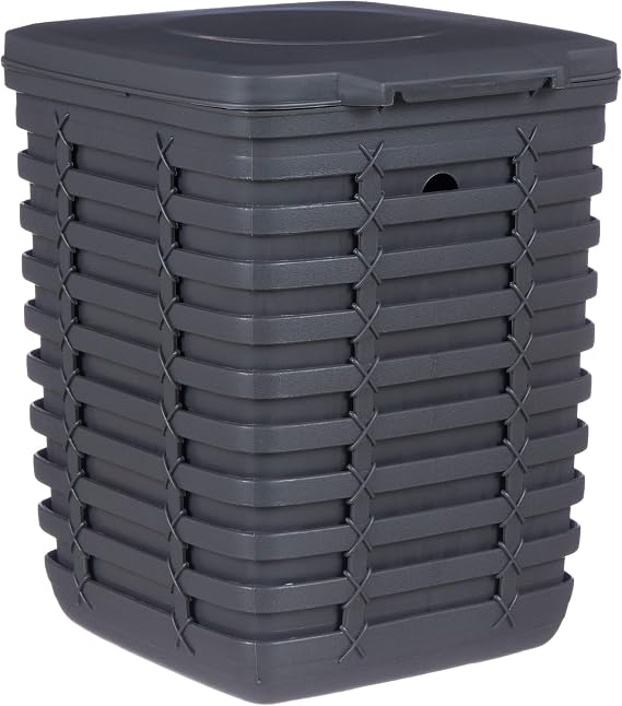 Primanova Palm Pedallı Çöp Kovası, Antrasit/Gri, 9 Lt