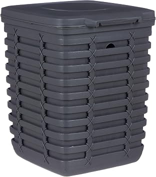 Primanova Palm Pedallı Çöp Kovası, Antrasit/Gri, 9 Lt
