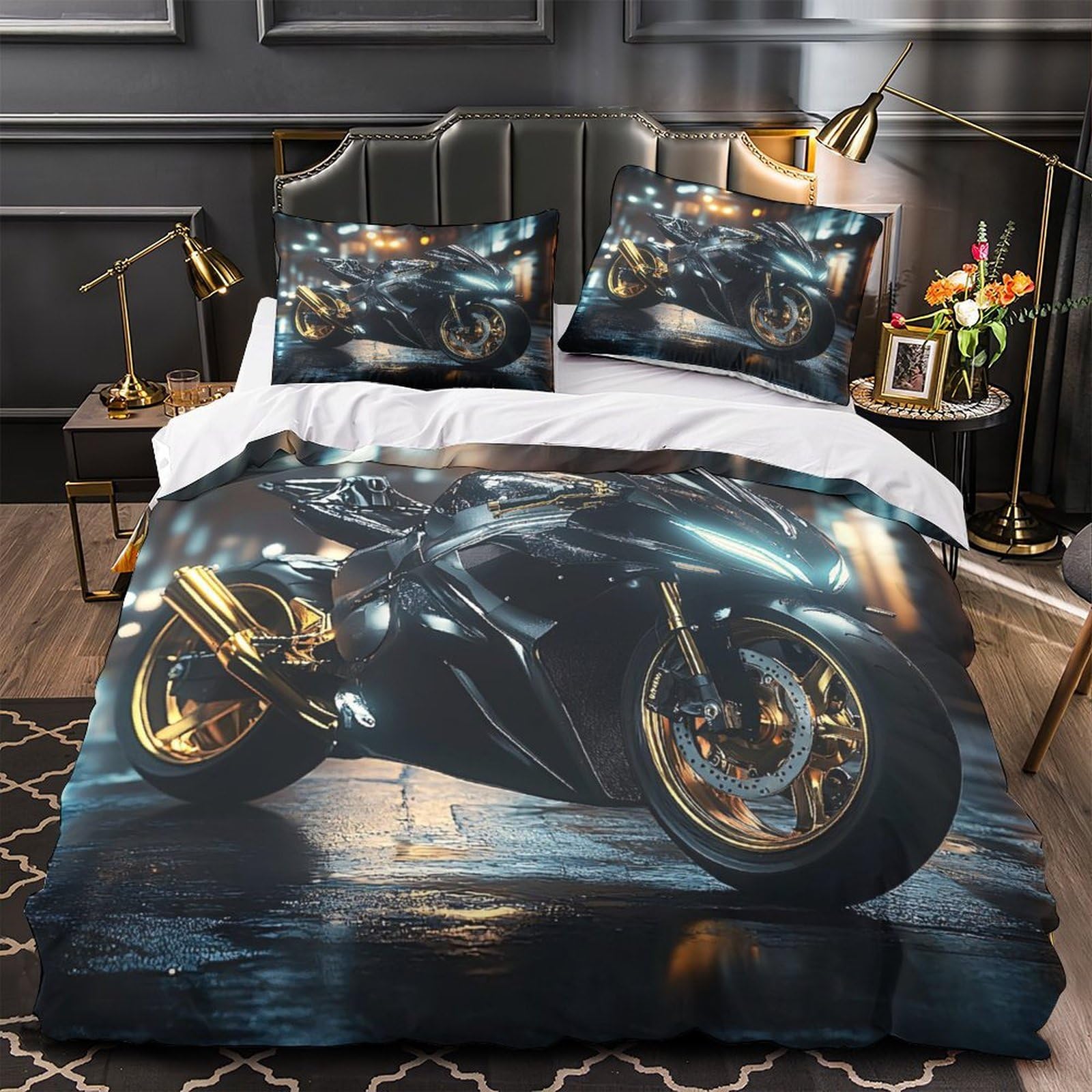Housse de couette cosmique 220x240 pour chambre adulte science-fiction