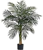 Nearly Natural 4ft Golden Cane Palm Artificial Tree