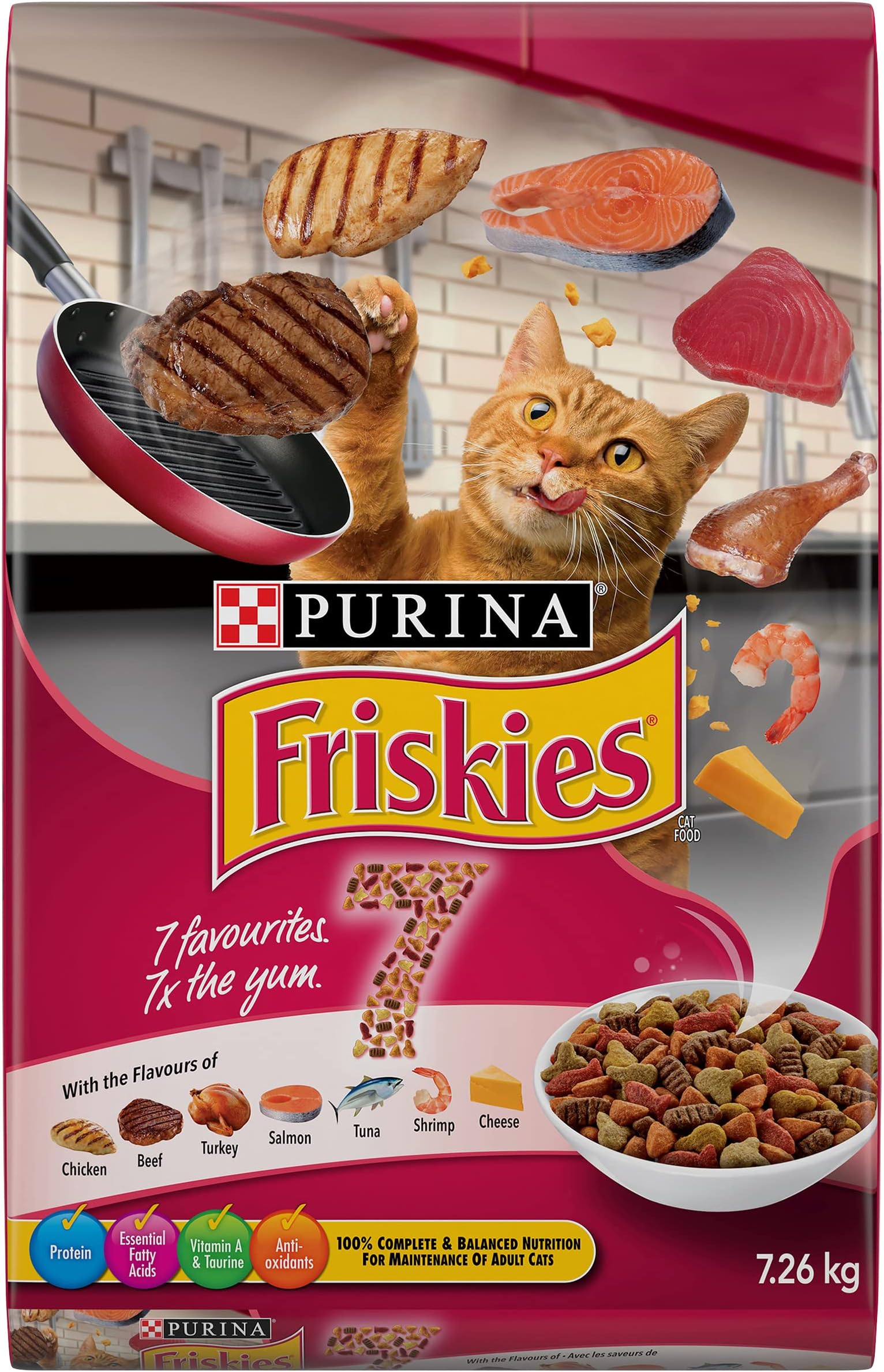 Friskies 7 Dry Cat Food 7.26 kg Bag Amazon.ca Pet Supplies