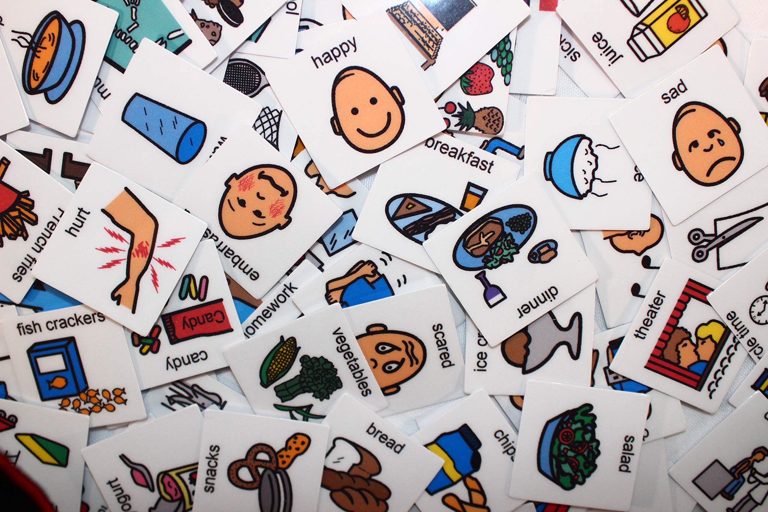 Buy 160 Plastic Heavy Duty Flashcards Cards For Vocabulary Receptive 
