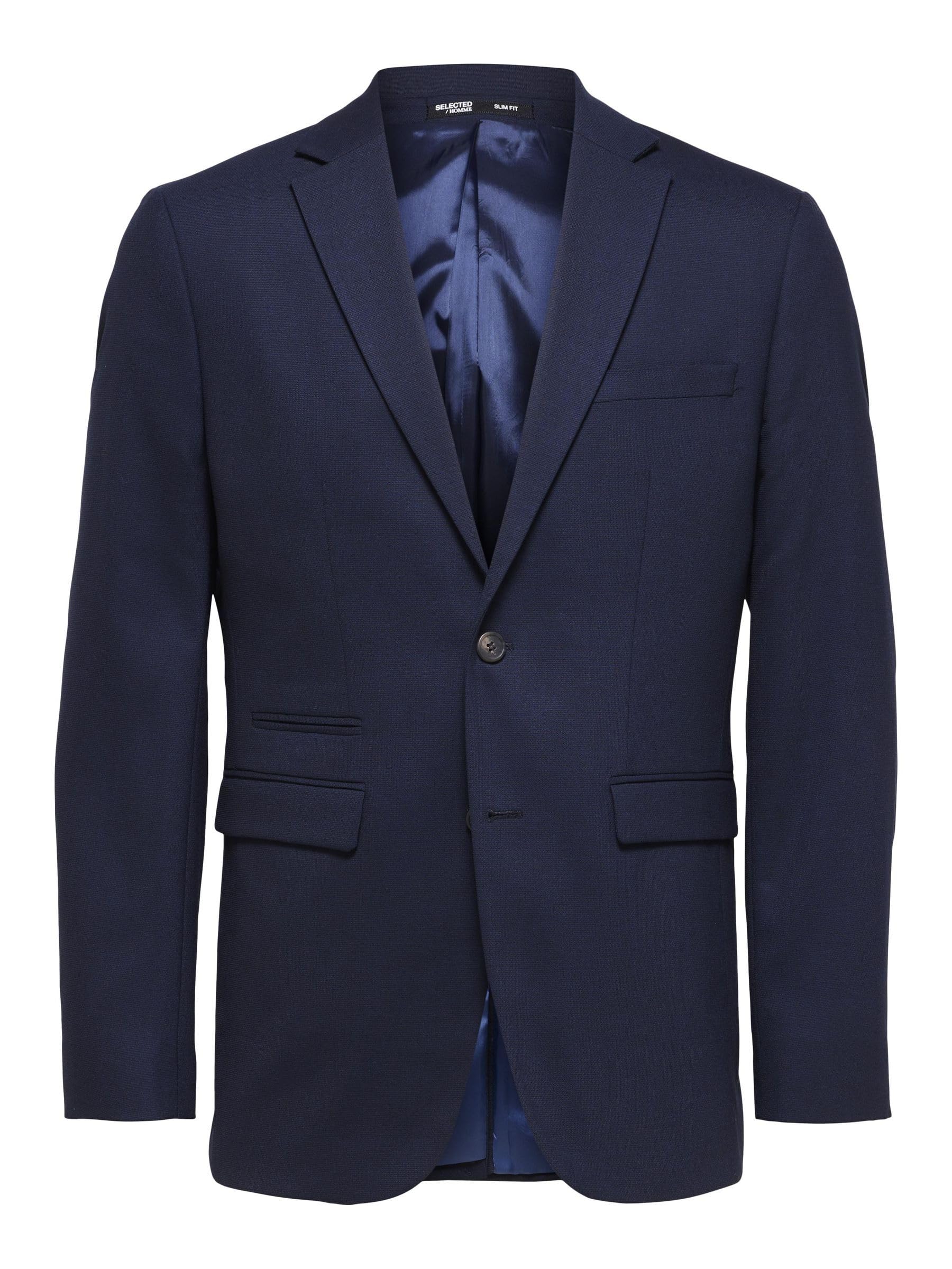 Selected Homme Male Blazer Woven, Blazer Navy, 42R