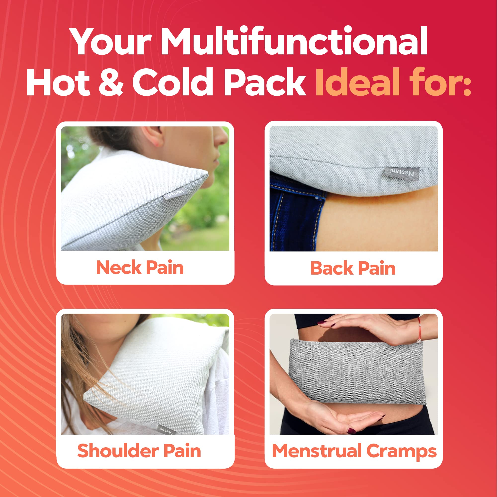 Buy Nestani Microwavable Heating Pad, Cherry Seed Reusable Heat Pack