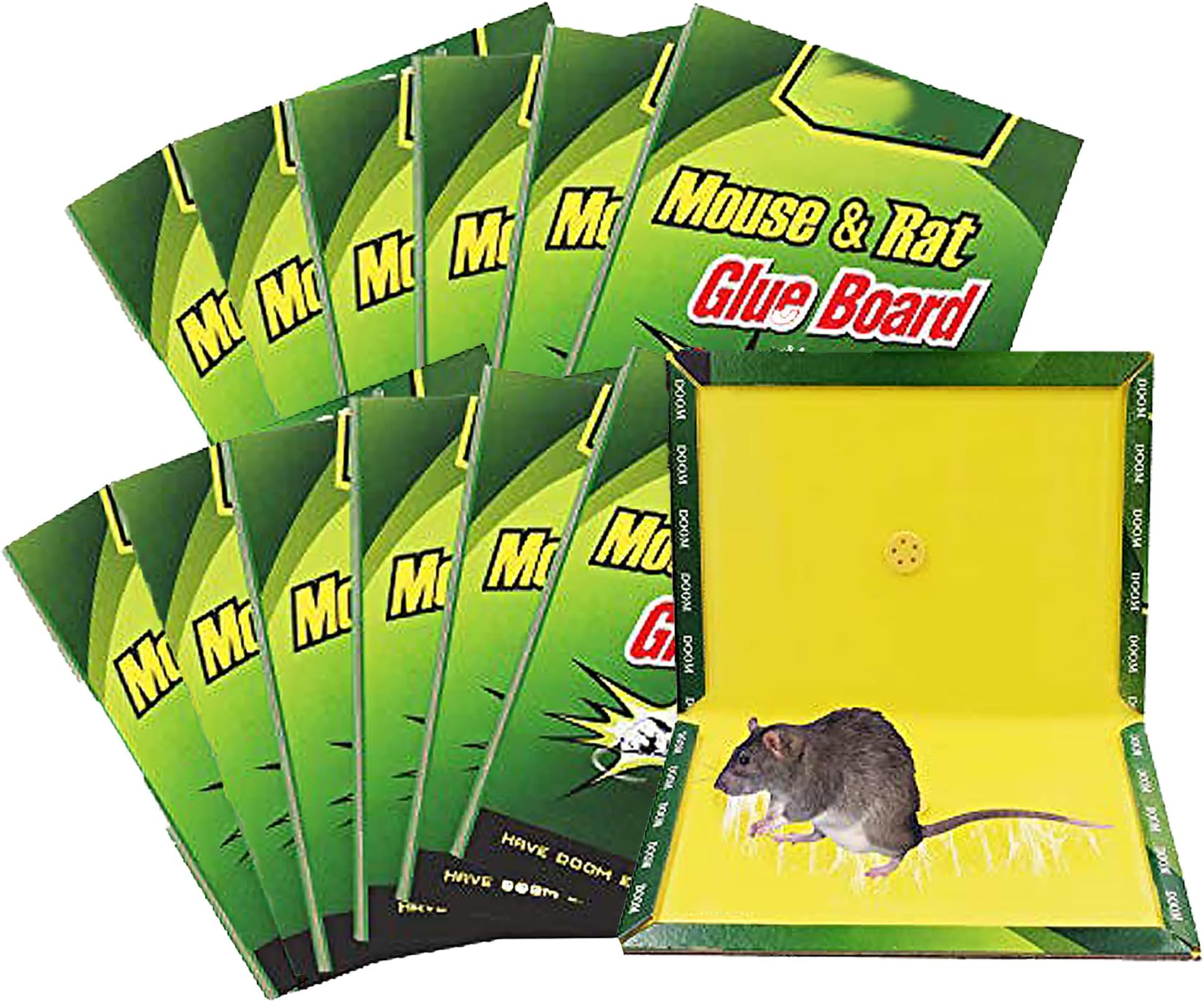 Themodernstore Mouse traps pack of 12 glue traps for mouse pests rodents for home office etc