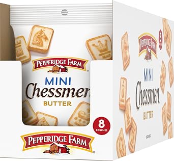 Pepperidge Farm Sweet & Simple Cookies Mini Chessmen, 2.25 Ounce Pack of 8 by Pepperidge Farm