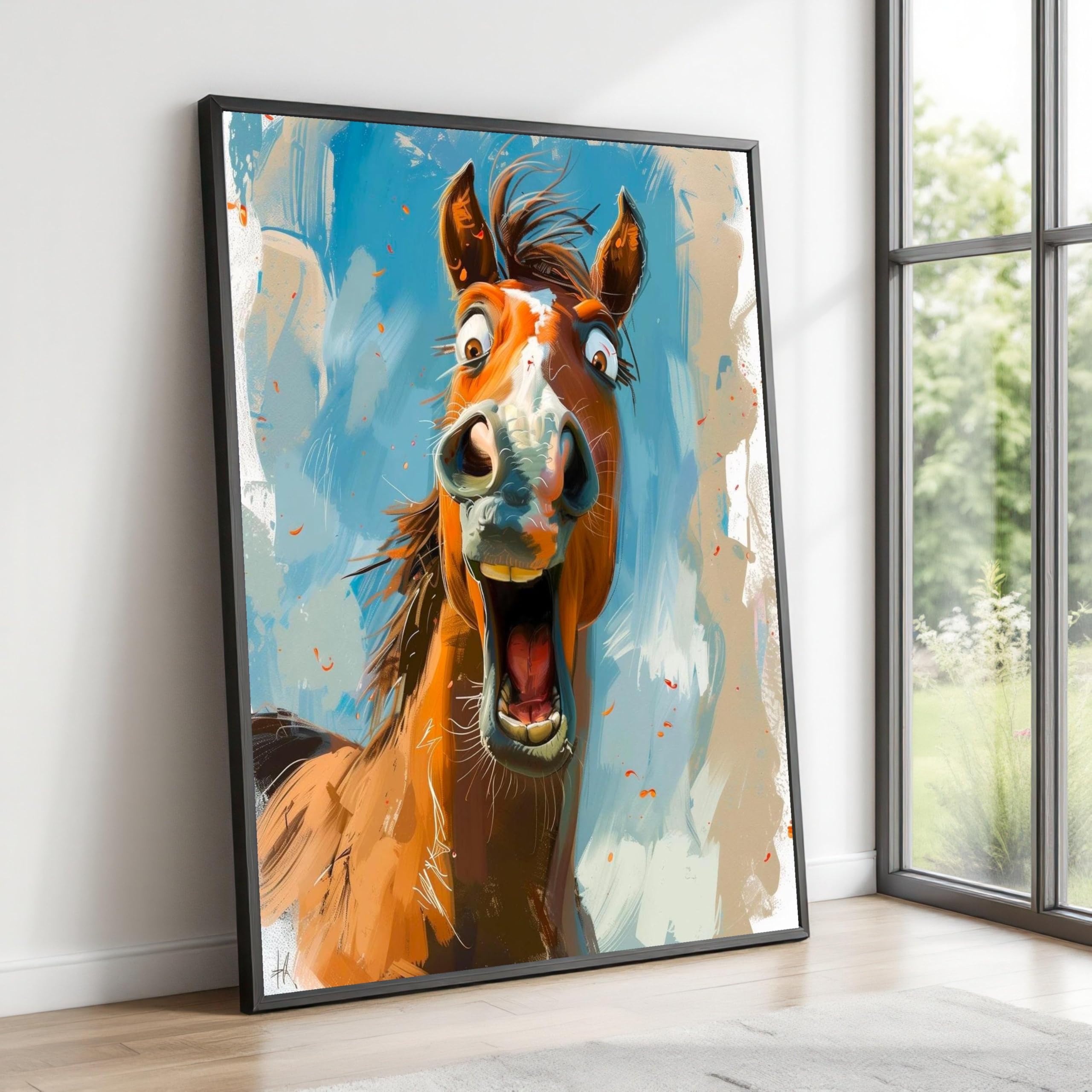 Décoration intérieure cheval grand format pour mur vide 70x100 - 8