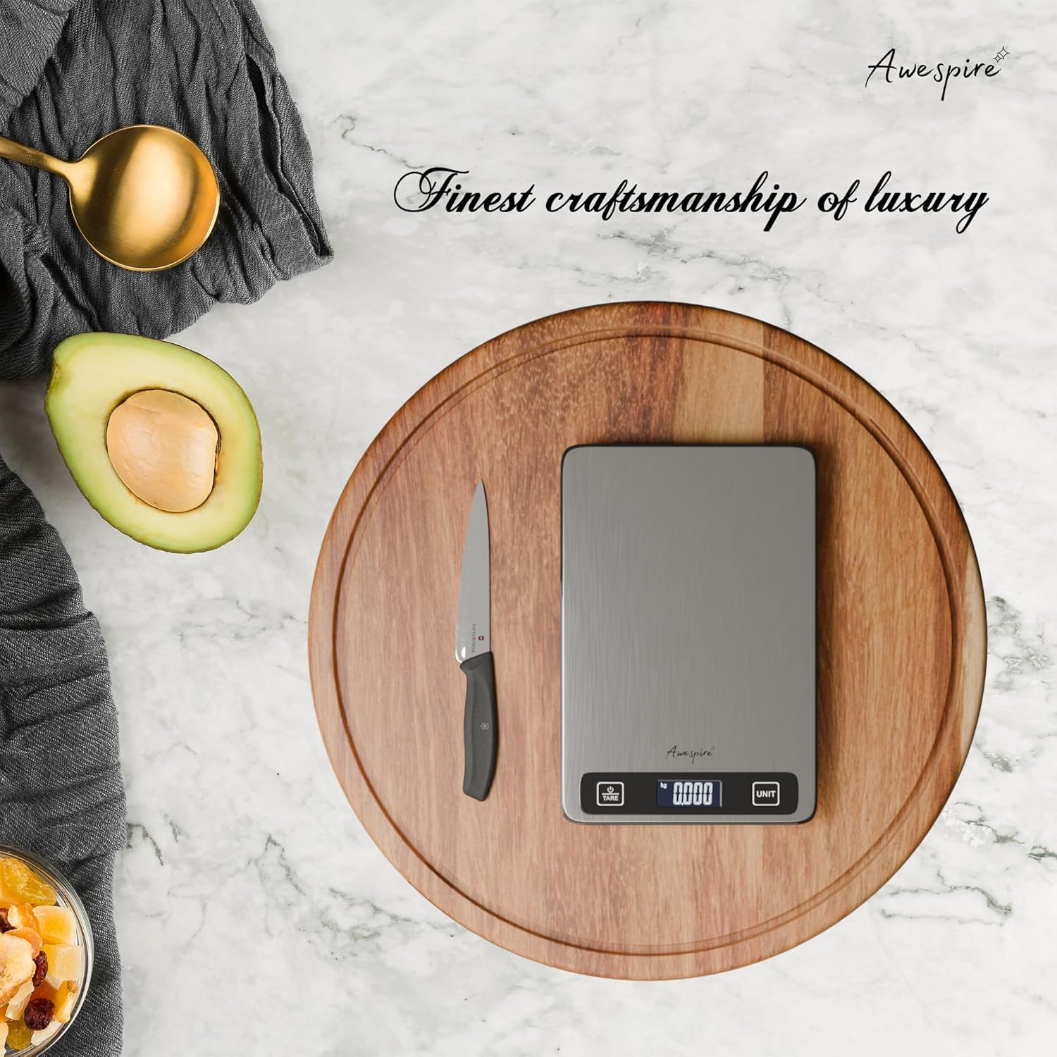 Buy Now Awespire Stainless Steel Digital Weighing Scale For Food