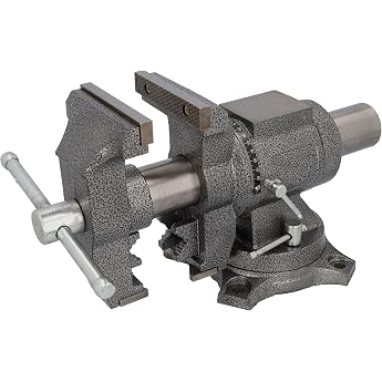 HRB Robust Vice Rotatable Large - 125 mm Wingspan Multifunctional Professional Table Vice Two Axis Rotation 360 Degree Parallel Vice High-Quality Steel Jaws 125 mm