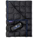 Get Out Gear Down Camping Blanket - Outdoor Lightweight Packable 650 Fill Power Down Blanket Compact Waterproof and Warm Backpacking Quilt for Camping Hiking Travel Hammock
