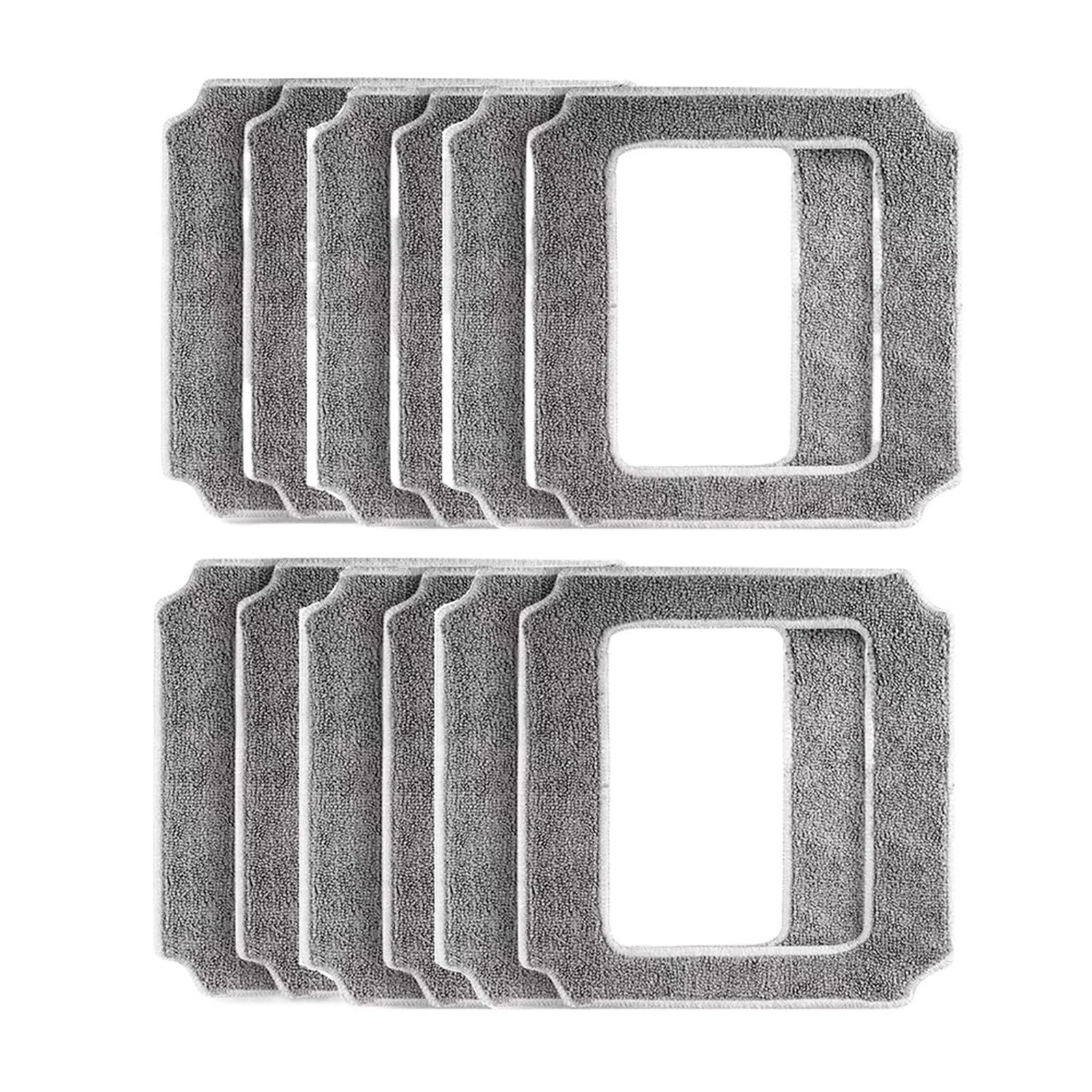 Fensterreinigung Roboter Ersatz Pads,Kompatibel Mit ABIR | Kompatibel Mit WD8 Wiederverwendbar Waschbar Rags Fenster Waschen Glas Ersatzteile(12Pack)