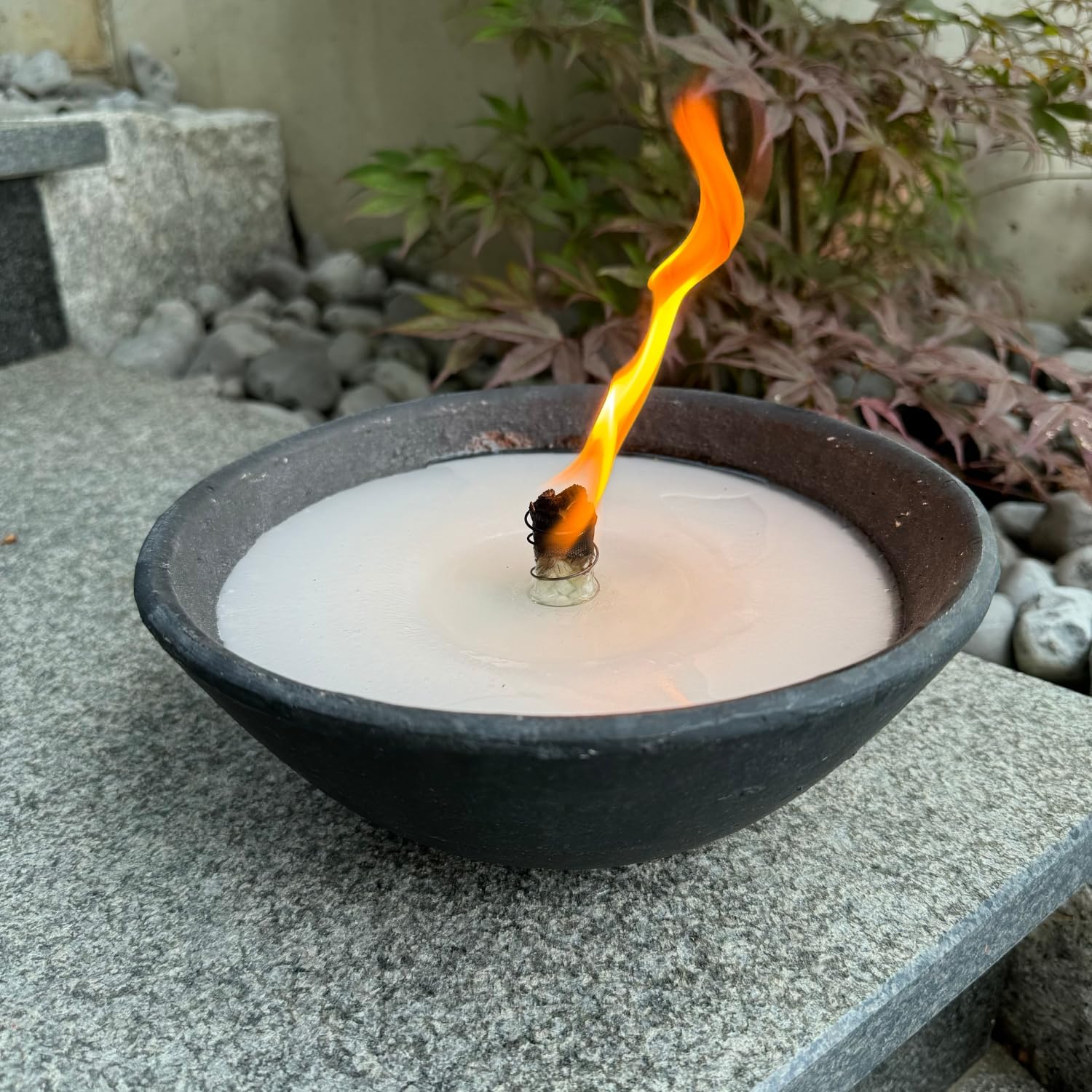 Bougie Dans Pot En Verre Schwabenfire - 28 Cm, Mèche Permanente, Résistante Aux Intempéries Pour Extérieur - 6