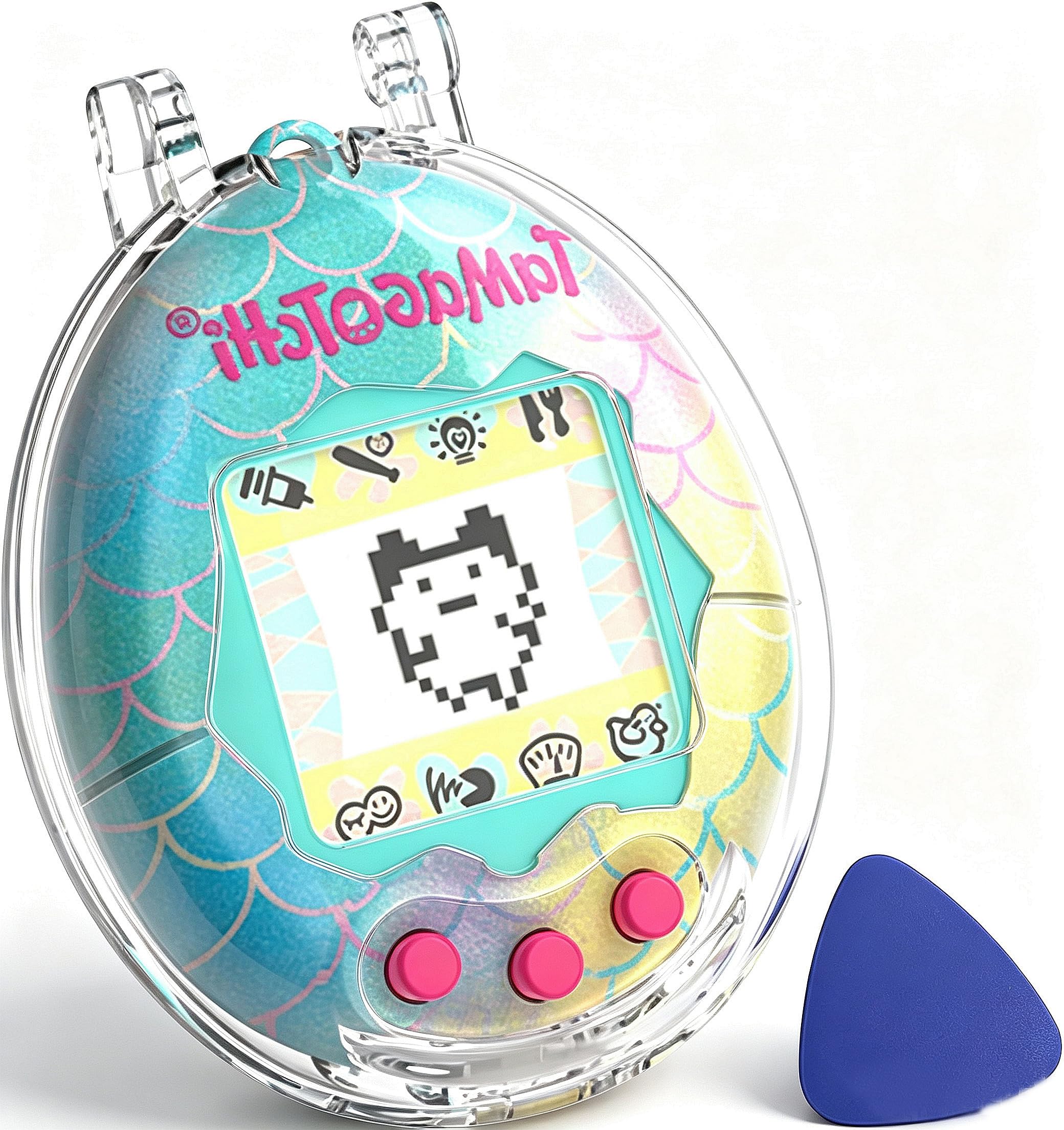 Geiomoo PC Cover for Tamagotchi Original Case Digital Pet, Soft Flexible Scratch Resistant Protective (Clear)