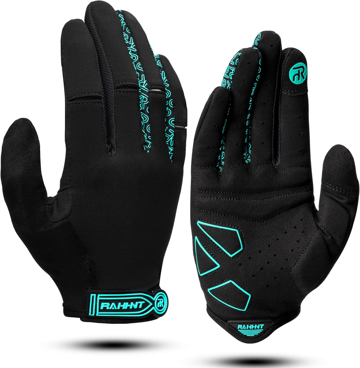 Rahhint Cycling Gloves Full Finger Bike Gloves MTB Gloves Touchscreen
