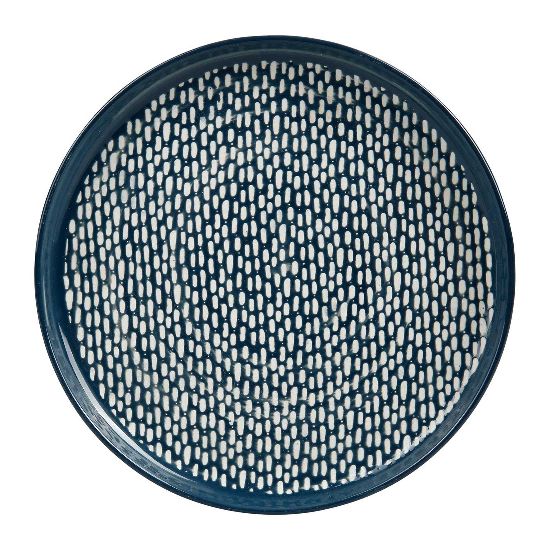 GENEVIEVE LETHU Dessert Plate Grès Follow The Artist Range Ø 20 cm Colors Blue Decor No