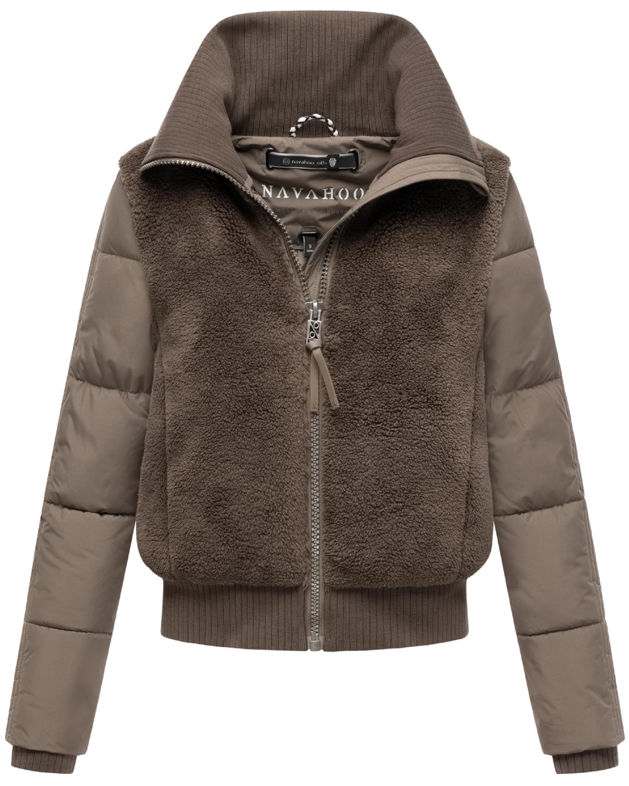 Navahoo Damska kurtka polarowa z wysokim kołnierzem Teddyzone 14 XS-XXL