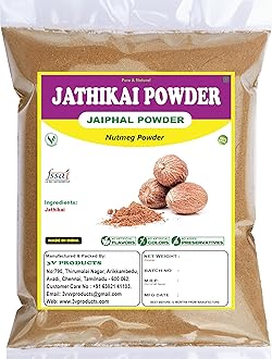 3V PRODUCTS Jathikai Powder - Pack Of 2X25 G - Nutmeg | Jaiphal - 50 Gm
