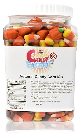 Sarah's Candy Factory Pumpkin, Candy Corn, Indian Corn & Autumn Mix 3 Lb