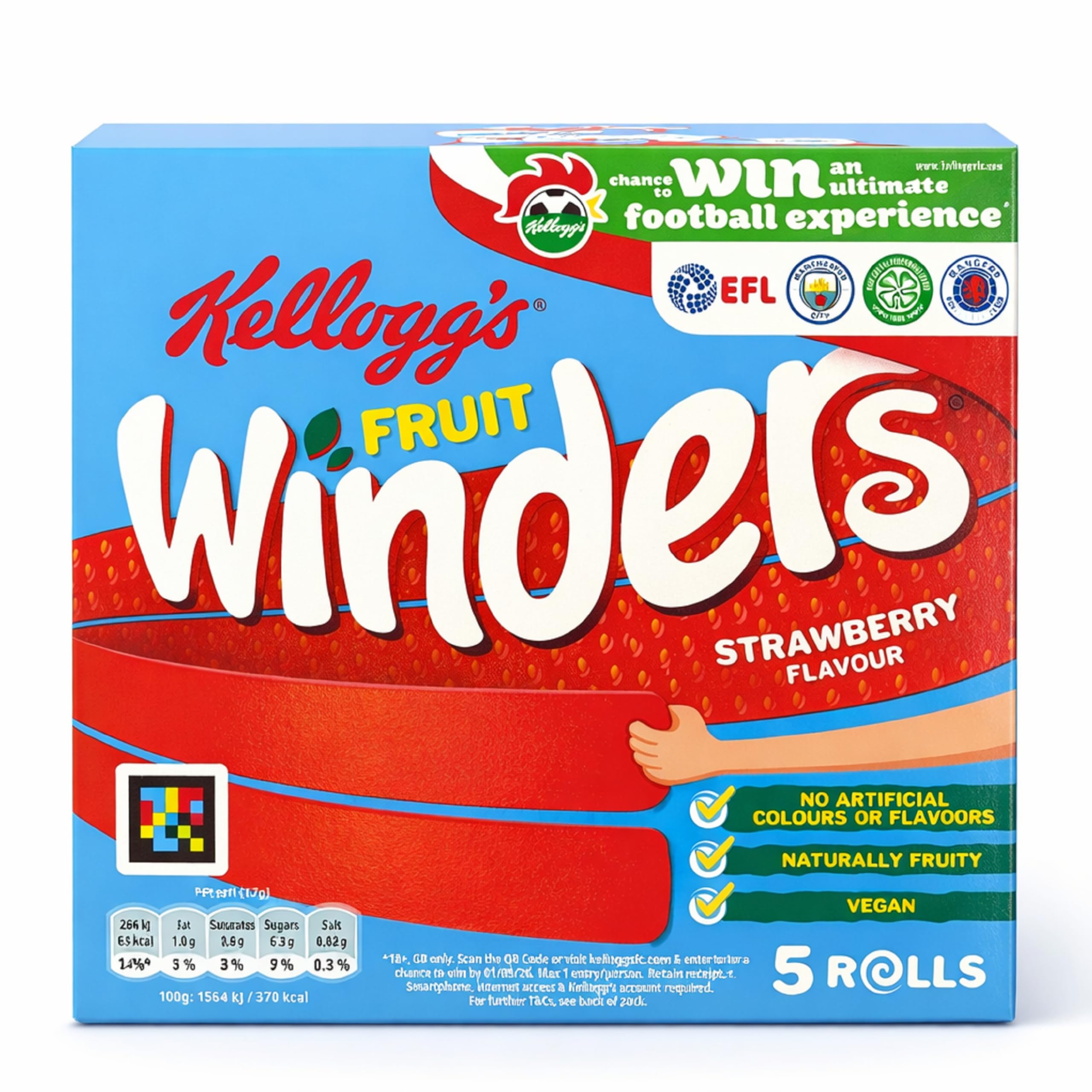 Kelloggs Fruit Winders Strawberry Double 6 Pack 50g by Kellogg's