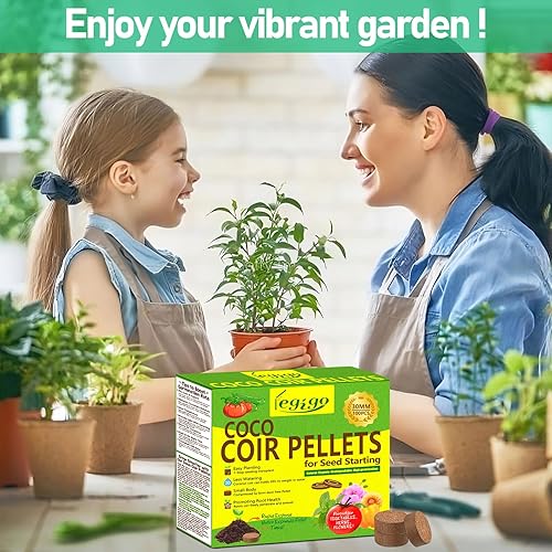 Miniatura 7 de Legigo 100 unidades de pellets de coco de 1.181 in de fibra de coco para iniciación de semillas de tierra, vainas de tierra de coco orgánico para