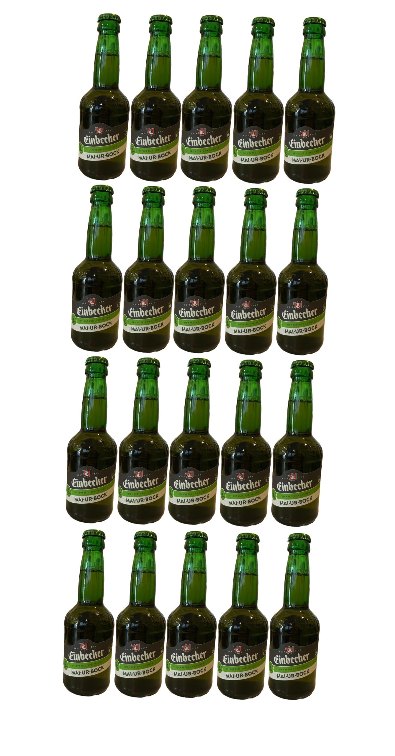 20 Flaschen Einbecker Mai-Ur Bock a 0,33 L 6,5% vol. inkl. MEHRWEGPFAND Maibock Bockbier Mai+ Space Keks gratis a 45 g
