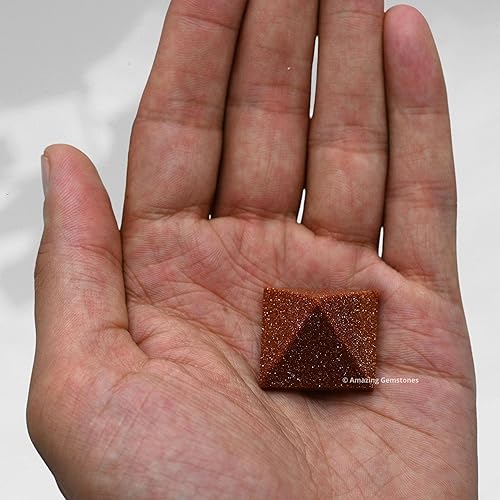 Miniatura 526 de Amazing Gemstone White Agate Snow Quartz Pyramid Crystal Healing Stones - 1" Great Pyramid Figurine of Natural Stone Pyramid for Meditation, Reiki