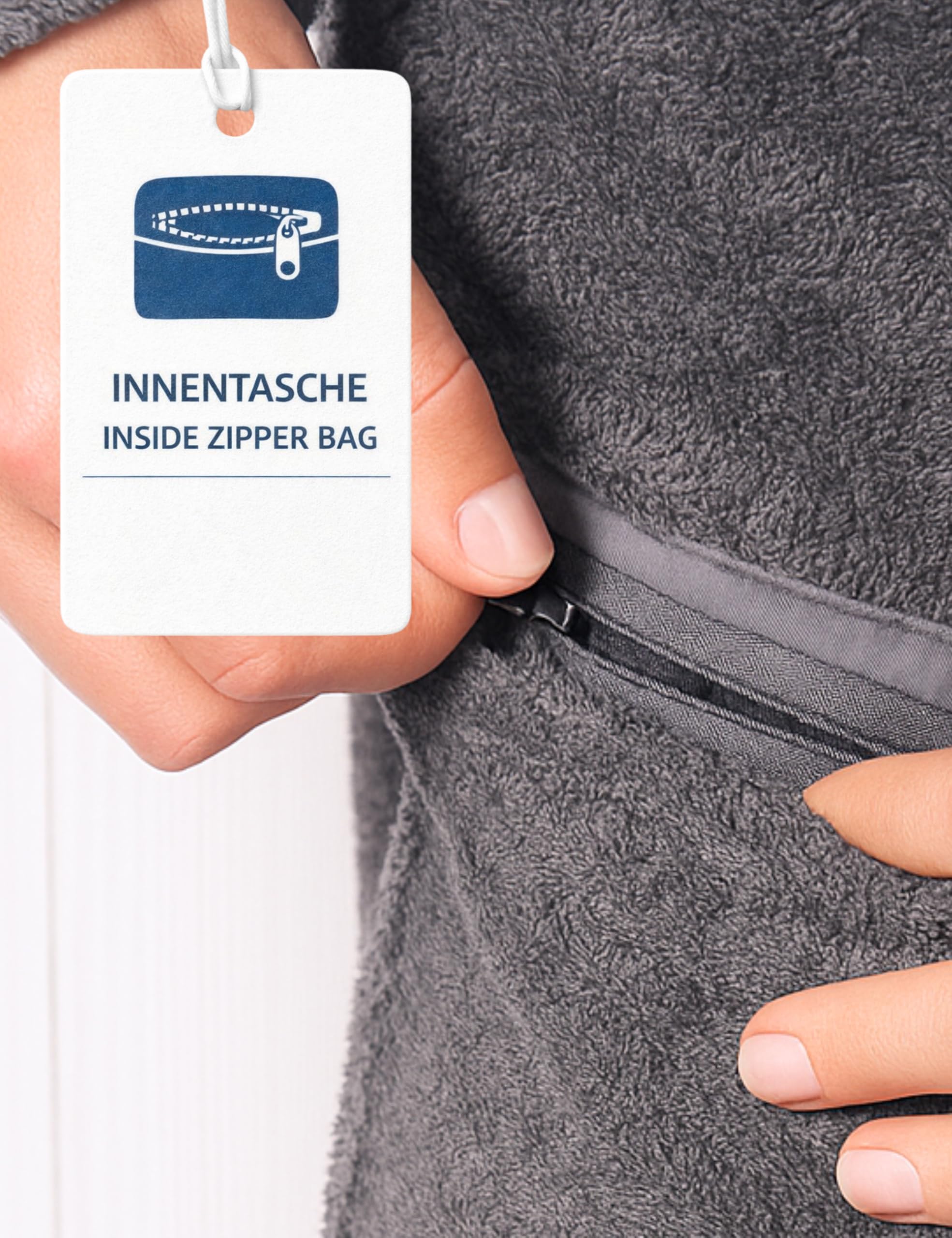 Morgenstern Bademantel Herren Kapuze Frottee 100% Baumwolle Lang Cadiz Salamanca