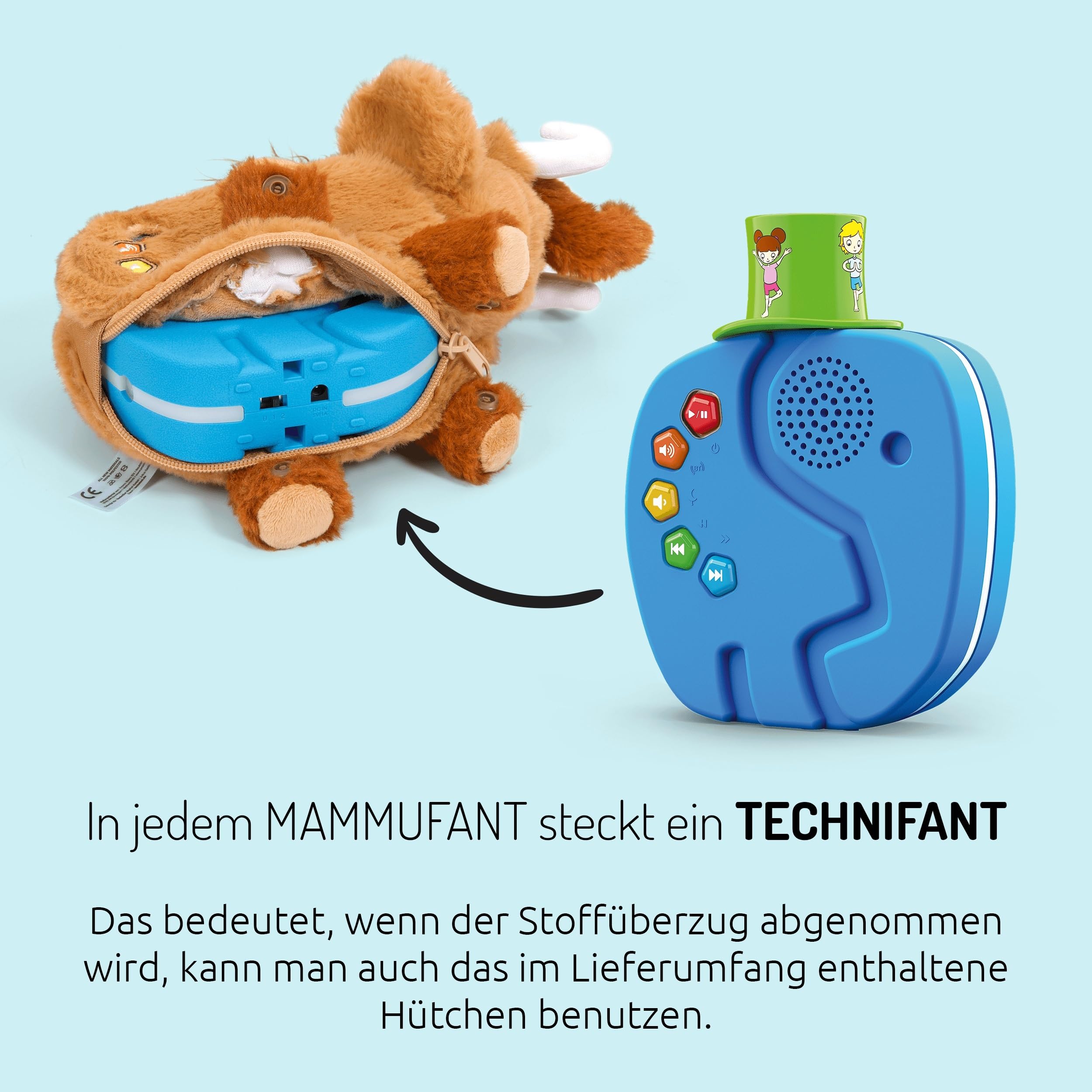 TechniSat Matti der MAMMUFANT- Flauschiger Bluetooth-Lautsprecher