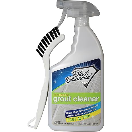 Black Diamond Ultimate Grout Cleaner:  Cleaning Solution for Tile, Ceramic, Porcelain, and Marble