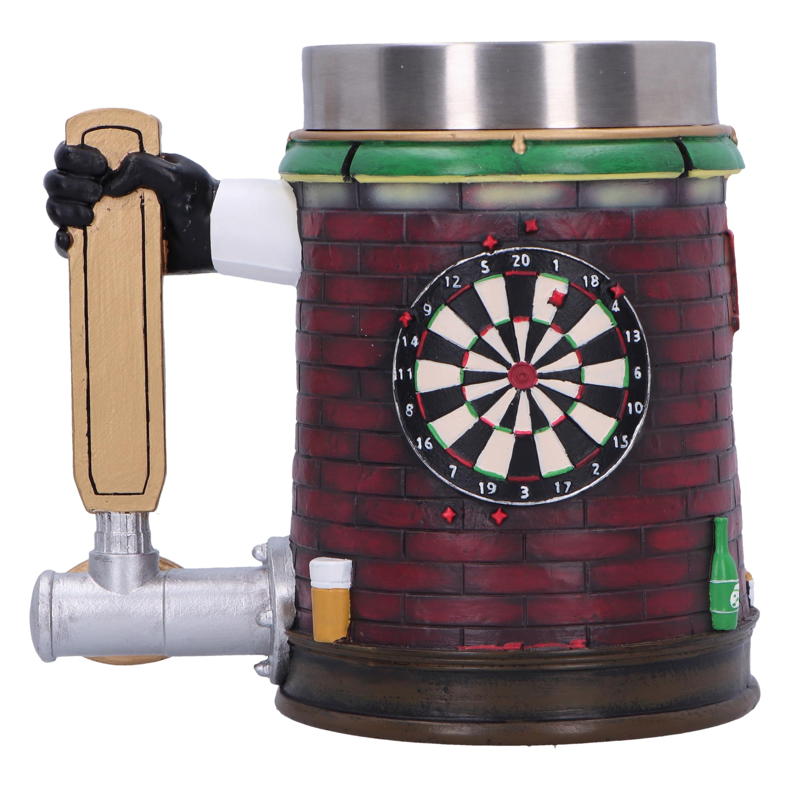 Nemesis Now Chope de bar Stormtrooper de 15,4 cm en résine, sous licence officielle Stormtrooper, design bar, poignée du robinet de bière, insert en acier inoxydable, coulée dans la meilleure résine,