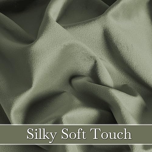 Miniatura 77 de RYB HOME - Cortinas de terciopelo beige, cortinas decorativas resistentes con pestaña trasera, cubierta de privacidad para oscurecer habitación