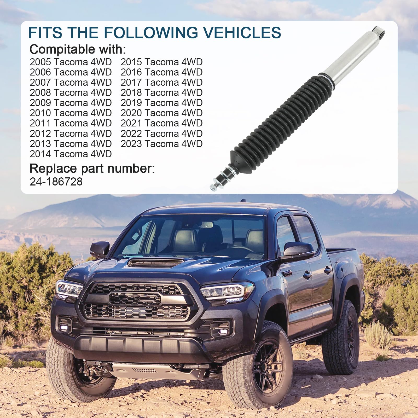 5100 Series Rear Shock Absorber Compatible with 2005-2023 Tacoma