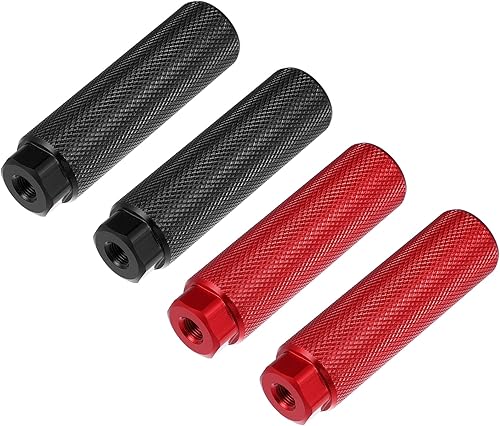 X AUTOHAUX 2 pares 3.937x1.102 in universal aleación de aluminio eje trasero pie clavijas reposapiés para BMX MTB bicicleta ajuste 38 pulgadas