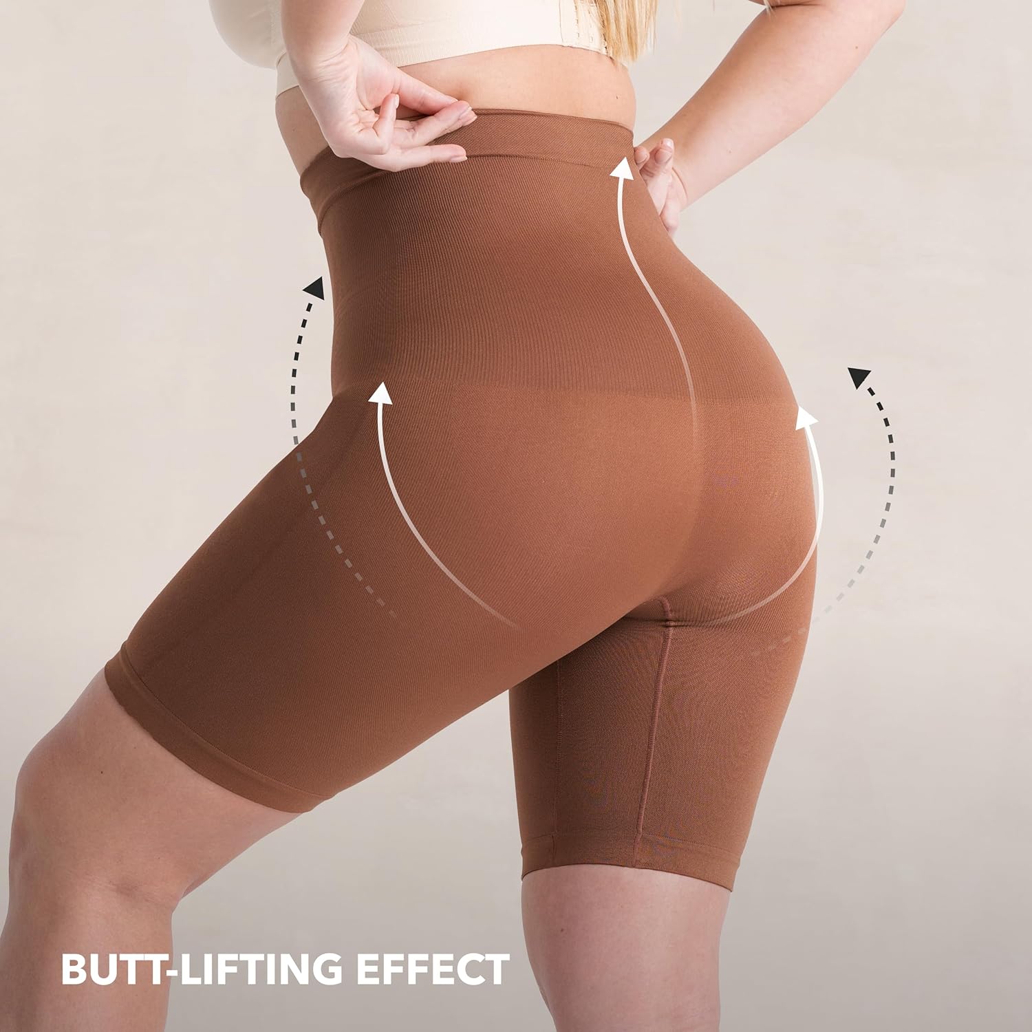 SHAPERMINT Shapewear for Women - High-Waisted Shapewear Tummy Control Shorts, Thigh Slimmer, Underwear for Women - Image 3