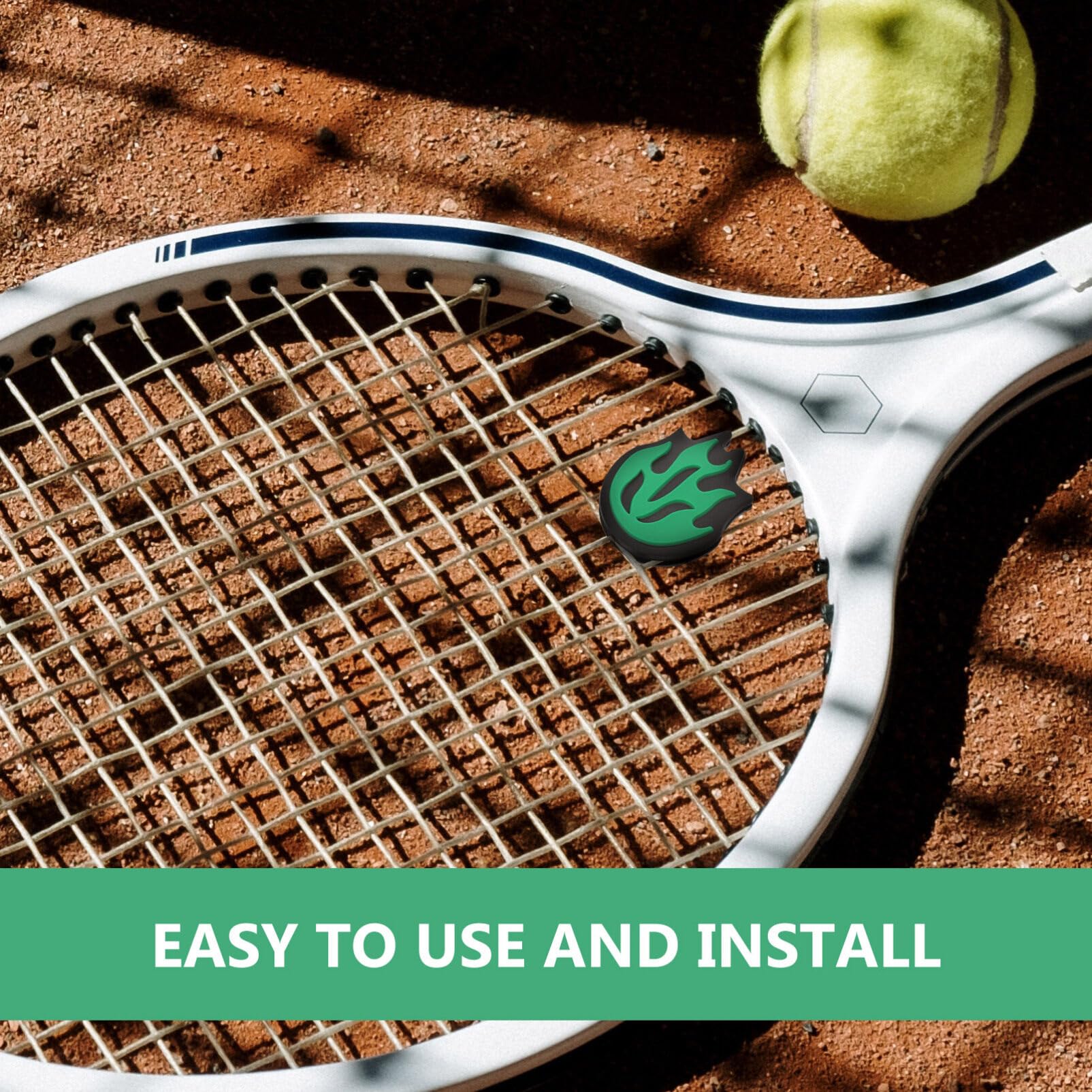 PRETYZOOM Racket Vibration Dampeners Silicone Damper Set for Enhanced Control and Comfort