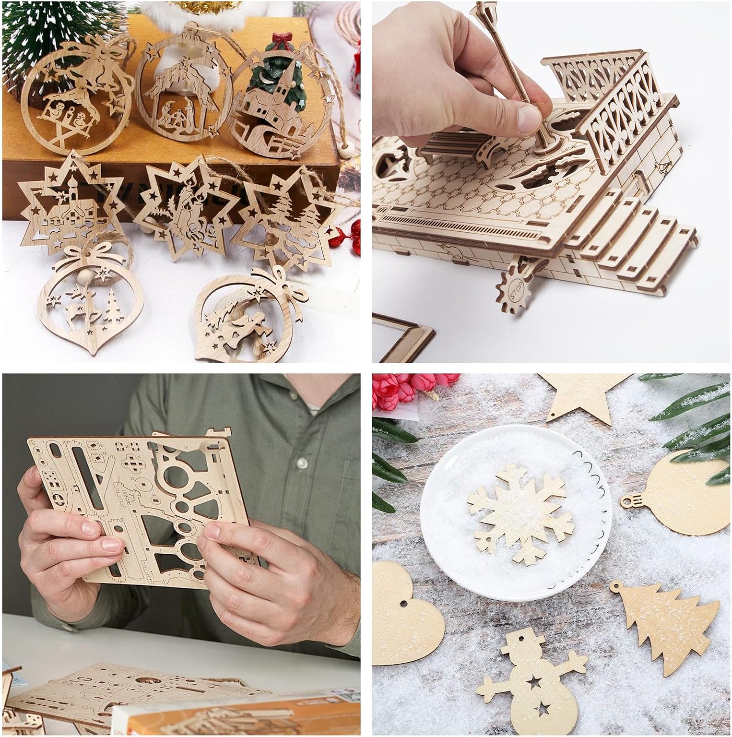 MIVIDE 36 Pack Basswood Sheets 1/16 inch, 12"x12"x1/16 Craft Plywood Sheets, 1.5mm Basswood for Laser Cutting, Plywood Board Unfinished Wood for Crafts DIY Ornaments and Models Engraving Drawing