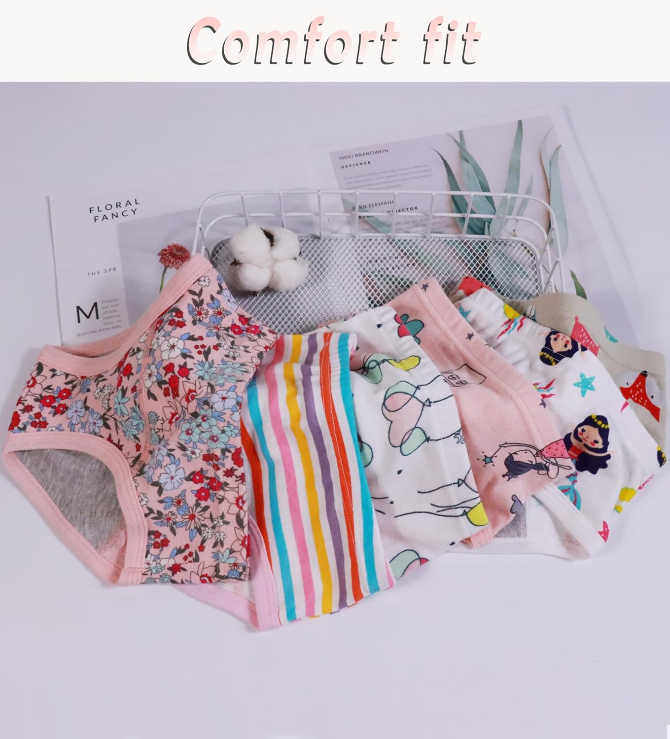 Sladatona Girls Potty Trainer Underwear Toddler Girls Briefs - Image 6