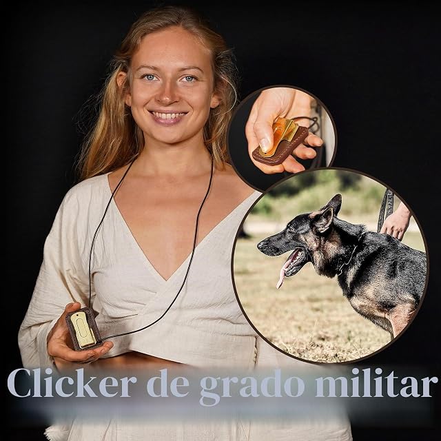 Foto 7 de 8 de Mythrojan Pet Training Clicker Brass and Steel Puppy Dog Training Dog Clicker Cricket Clicker U.S. Engraved…