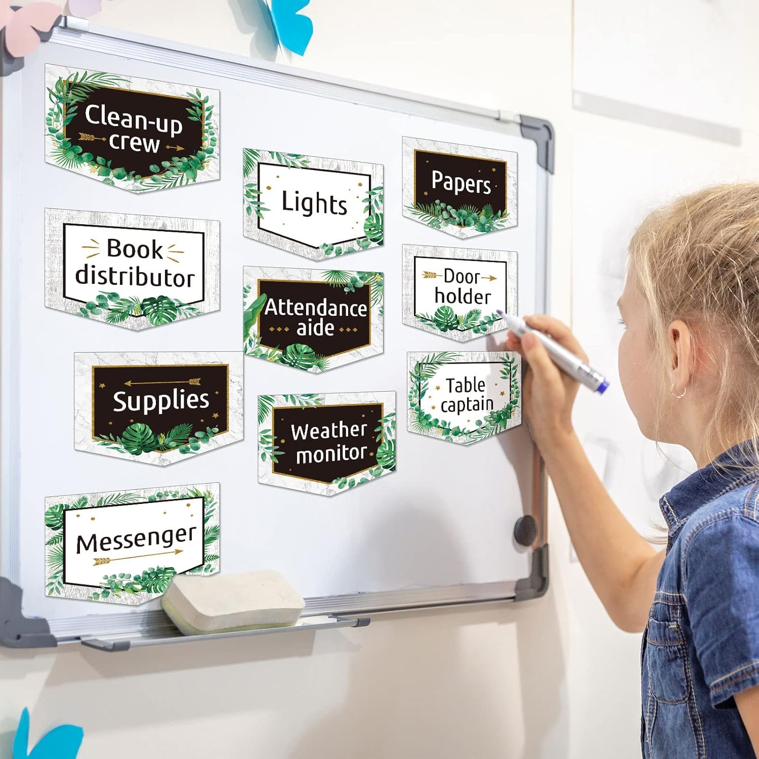 Buy 81 Pieces Classroom Jobs Bulletin Board Class Jobs Chart with Name