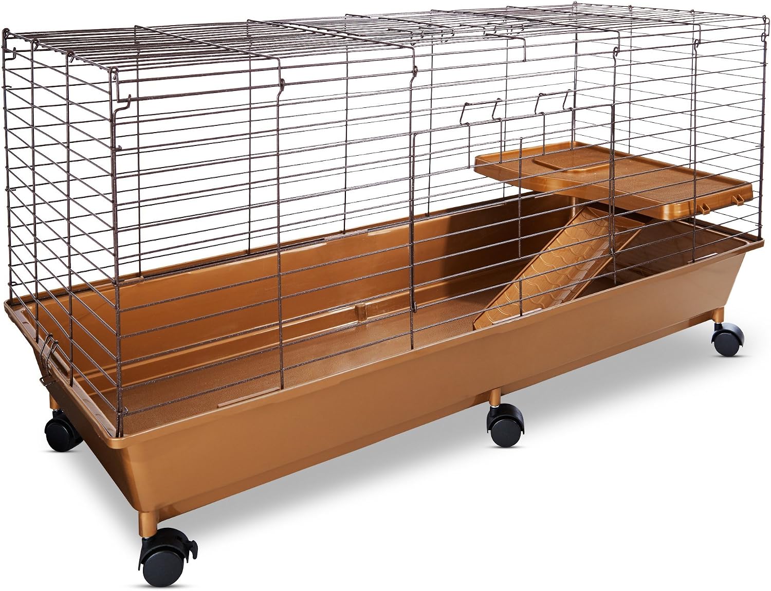 You&Me Living The Dream Small Animal Habitat, 40" L X 17.5" W X 21" H, Brown