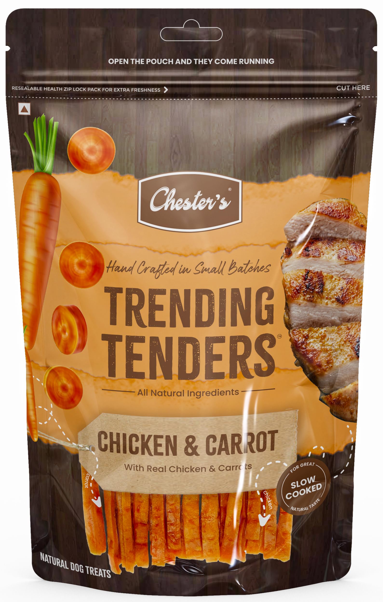 WOW DOG Chesters Dog Treat 50 GM Pack of 3 Real Chicken Carrot Tender Slice Training Treat for All Life Stages (B0CGMPB69W) Amazon Price History, Amazon Price Tracker