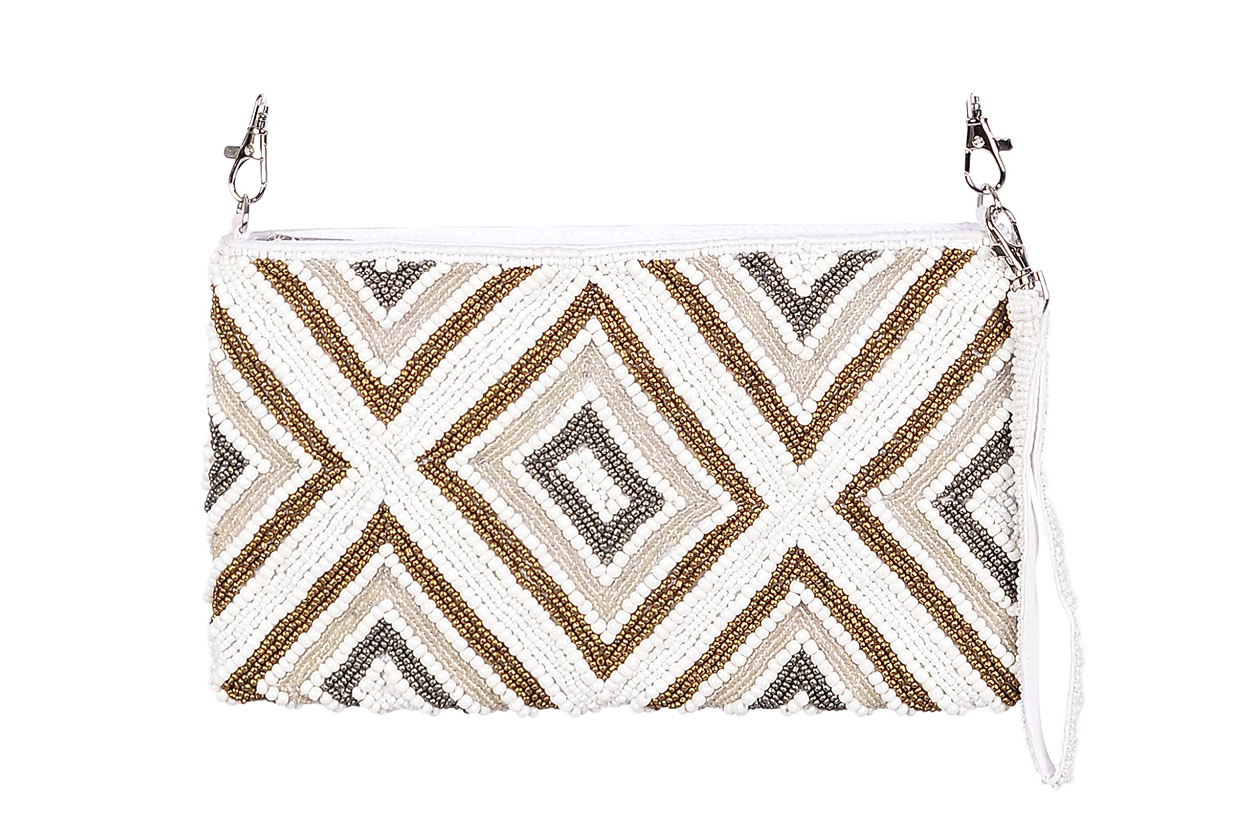 Luxury Bag made with beads. Size 25 x 15 cm A versatile design, hand bag and shoulder bag, SIMILAR TO LOT PHOTO